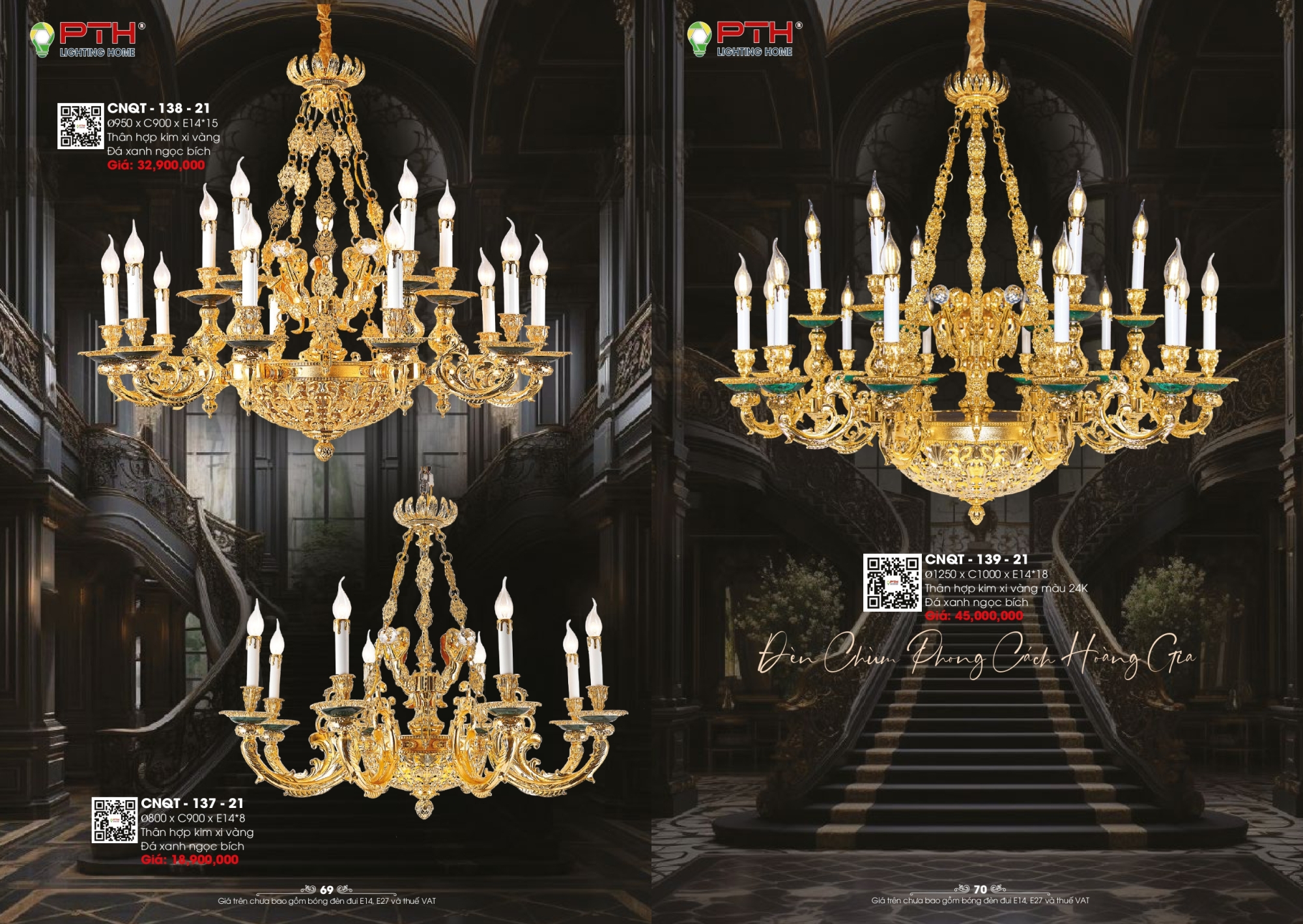 Bảng giá đèn trang trí PTH Lighting Home 2026